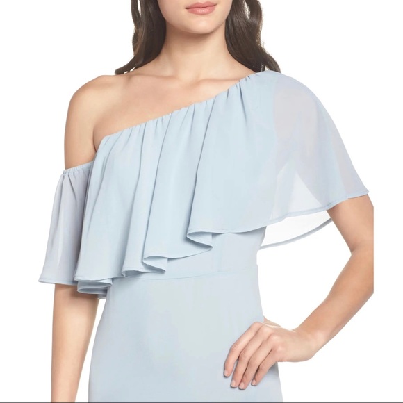 SHOW ME YOUR MUMU BLUE RUFFLE MAXI DRESS - Picture 3 of 14